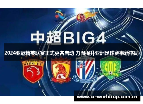 2024亚冠精英联赛正式更名启动 力图提升亚洲足球赛事新格局