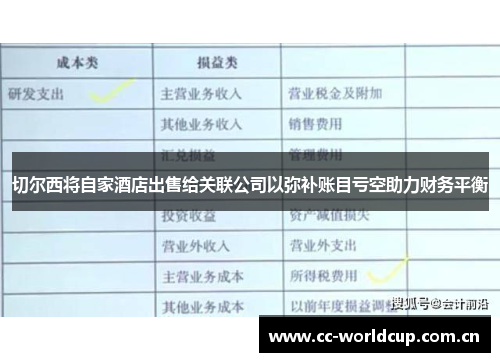 切尔西将自家酒店出售给关联公司以弥补账目亏空助力财务平衡 切尔西将自家酒店出售给关联公司以弥补账目亏空助力财务平衡